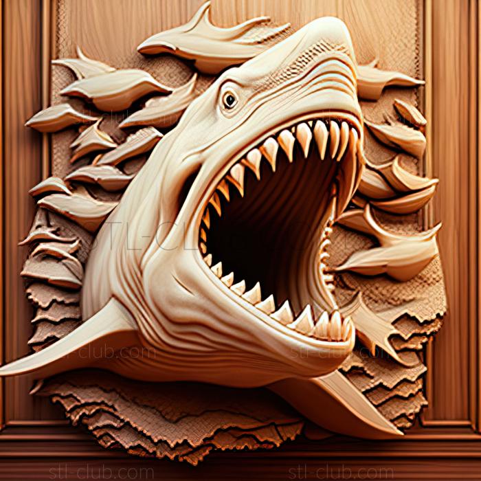 3D model Great White shark Jaws (STL)